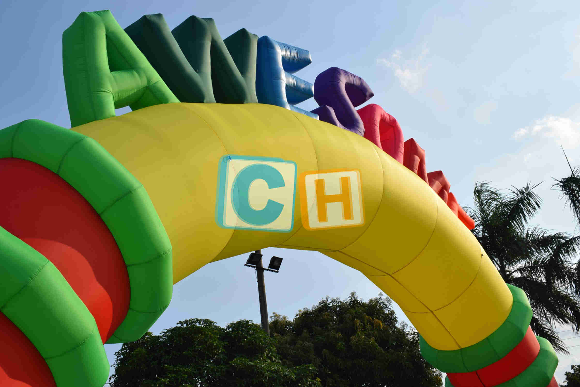 Inflatable Multicolored Arch