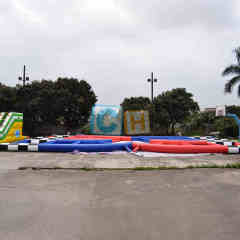 Inflatable Red & Blue Zorb Ball Track