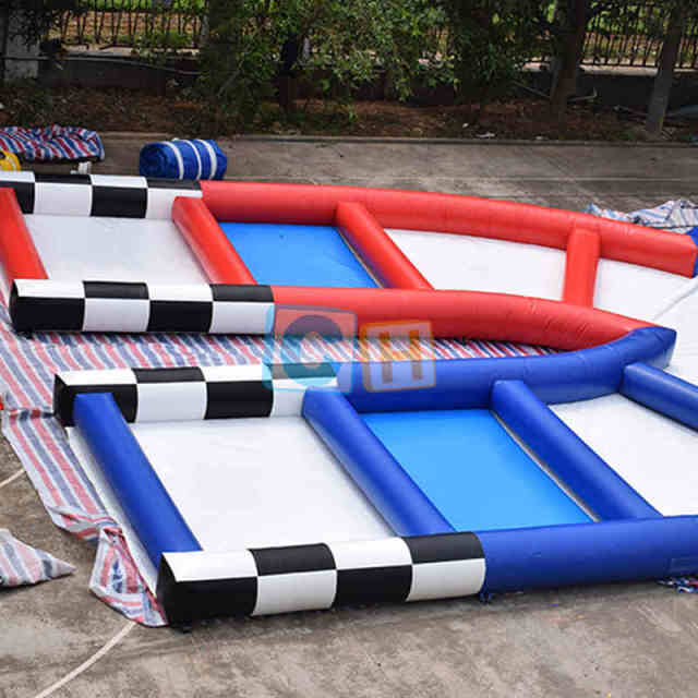 Inflatable Red & Blue Zorb Ball Track