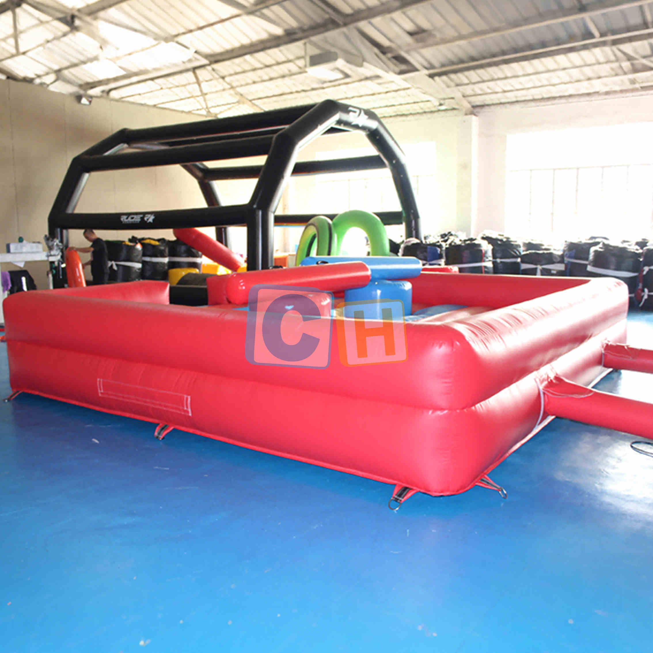 Inflatable Fighting Game with Mat