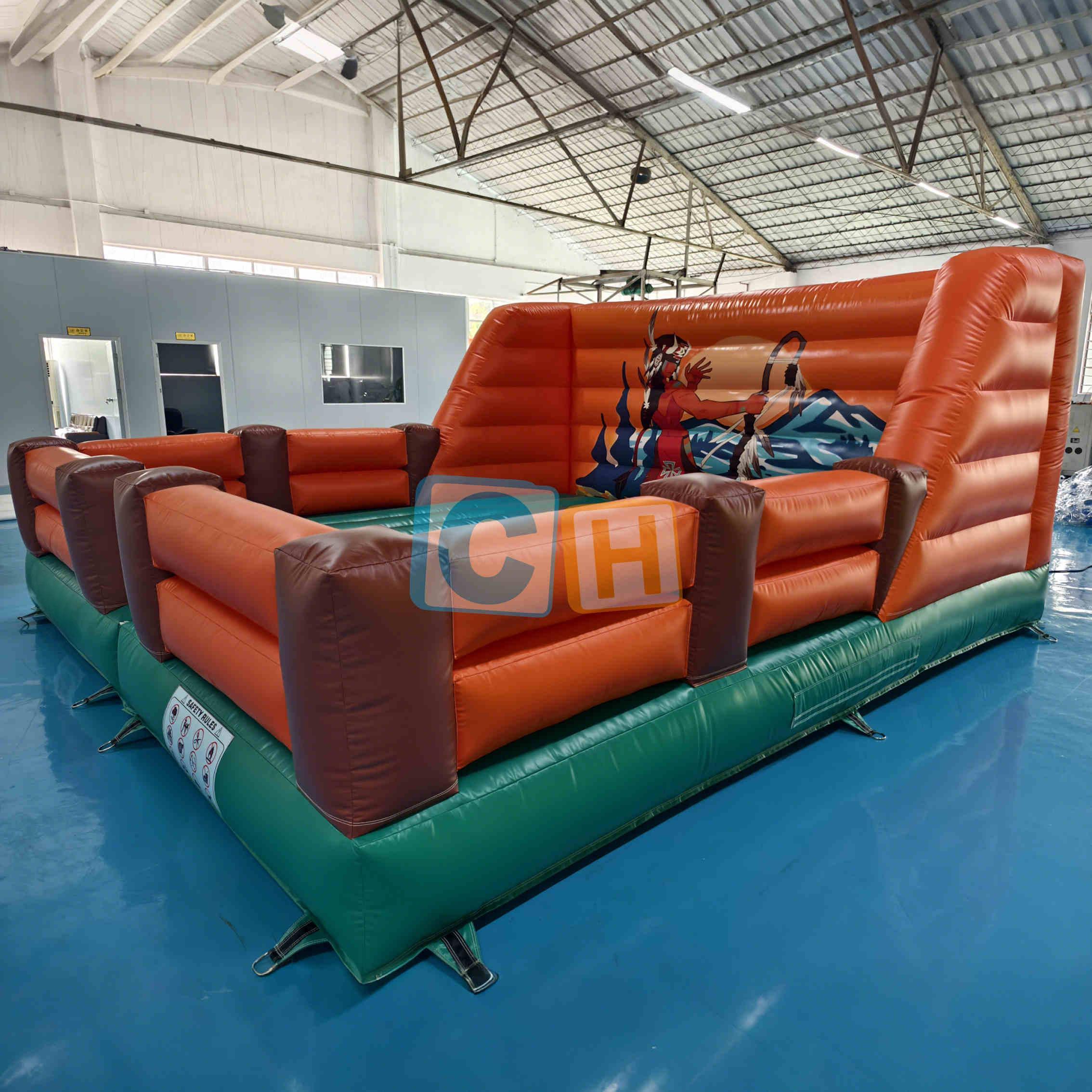 Inflatable Cartoon Indian Bullfighting Game Mat