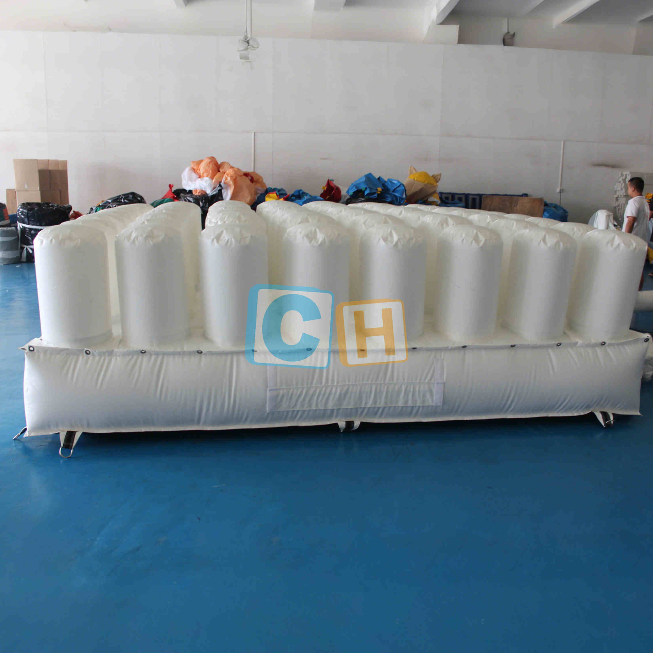 Inflatable White Game Protective Pad