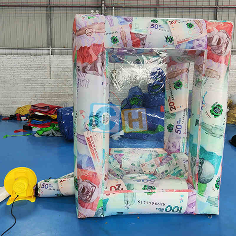 Inflatable Cash Grabbing Machine Game