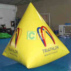 Inflatable Triangular Pyramid Triathlon Game