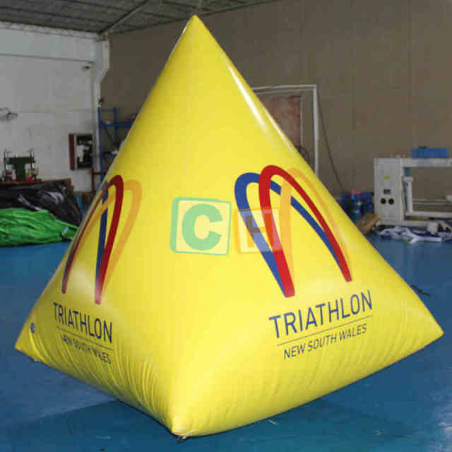 Inflatable Triangular Pyramid Triathlon Game