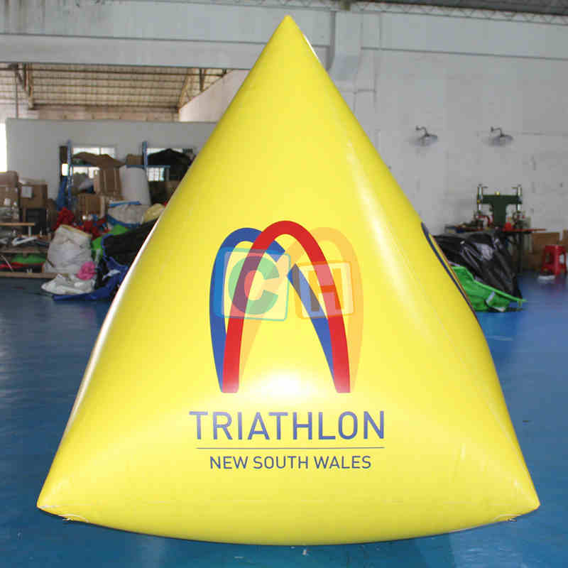 Inflatable Triangular Pyramid Triathlon Game