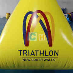 Inflatable Triangular Pyramid Triathlon Game