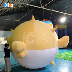 Inflatable Plush Pufferfish Mascot Model