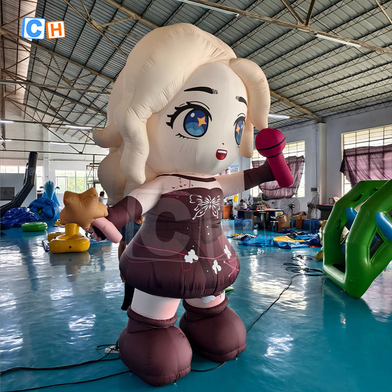 Customized Beautiful Girl Character Cartoon Decoration