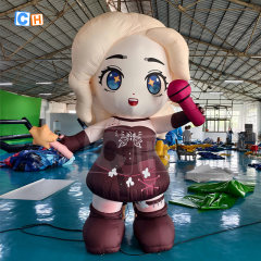 Customized Beautiful Girl Character Cartoon Decoration