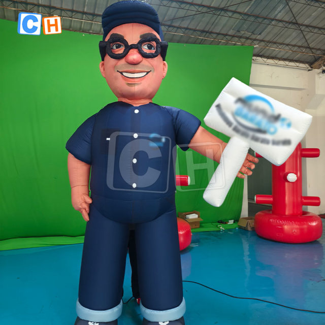 Brand promotion inflatable man character cartoon