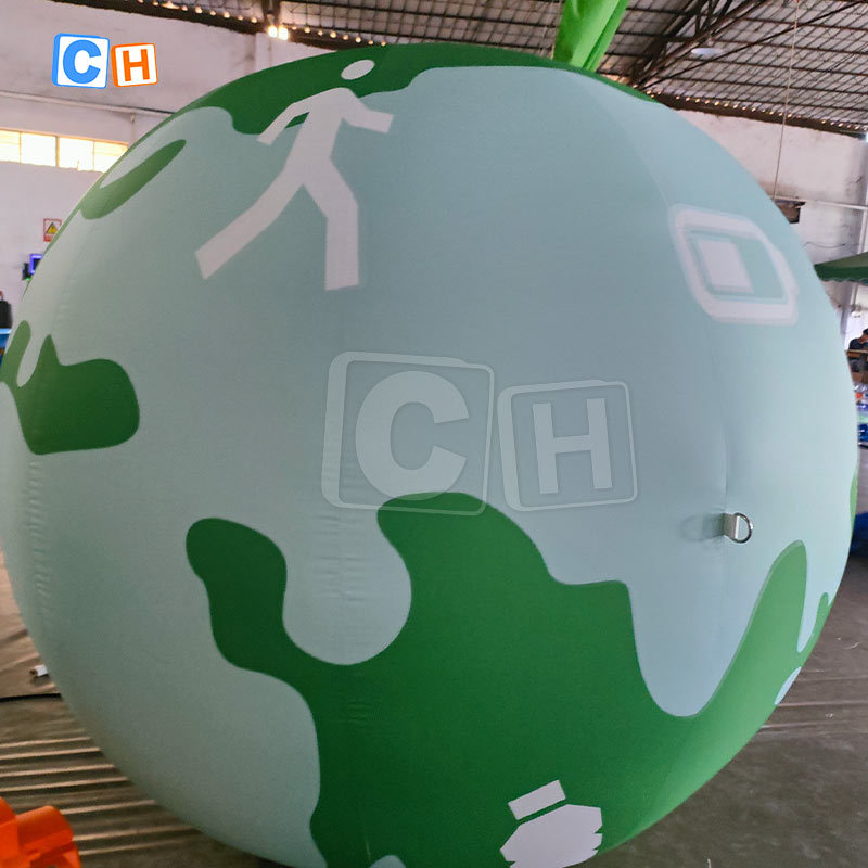 Inflatable green earth model balloon