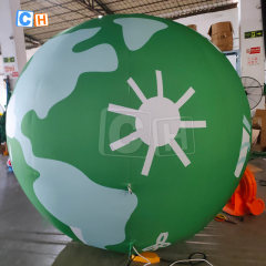 Inflatable green earth model balloon