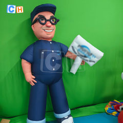 Brand promotion inflatable man character cartoon