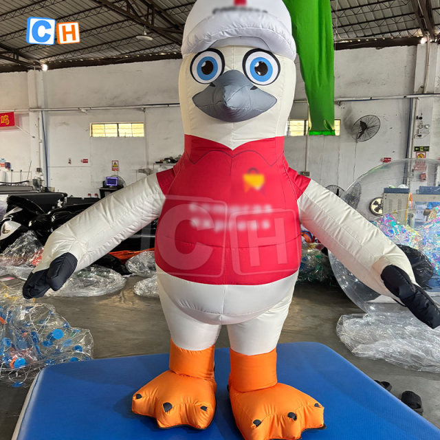 Inflatable Bird Man Walking Mascot for Event Advertising