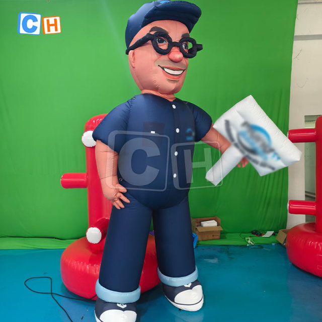 Brand promotion inflatable man character cartoon