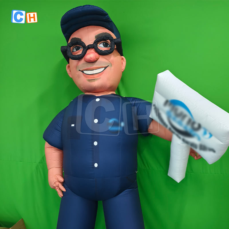 Brand promotion inflatable man character cartoon