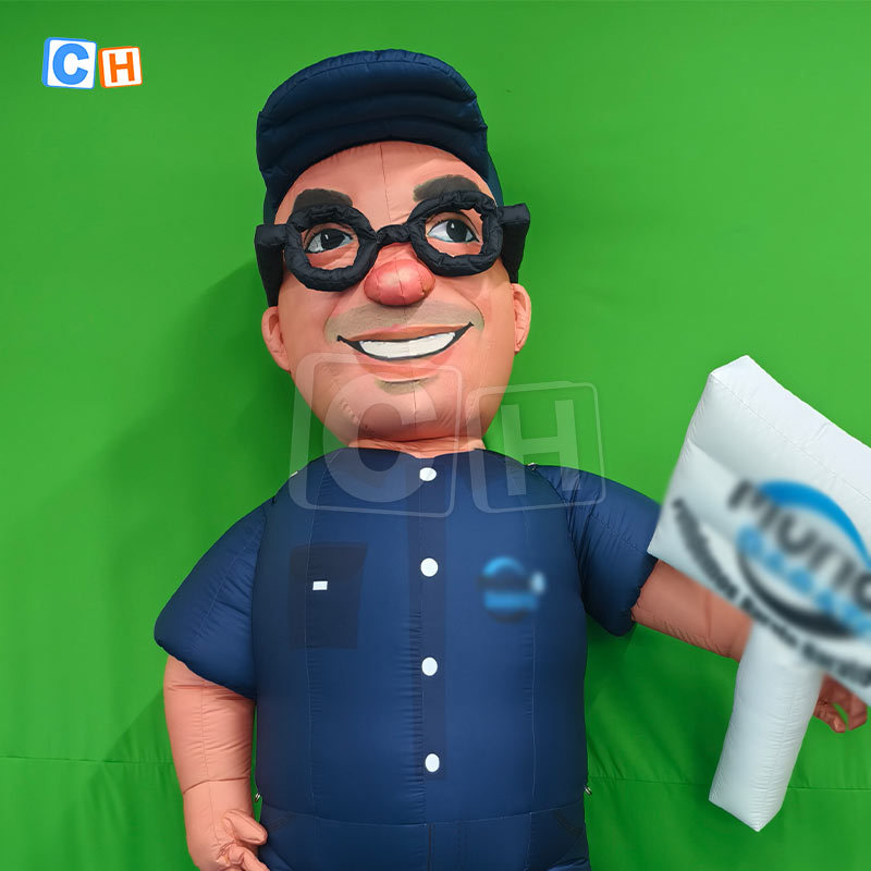 Brand promotion inflatable man character cartoon