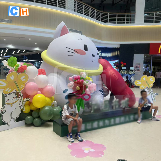 Custom Size Inflatable Cat Cartoon Model