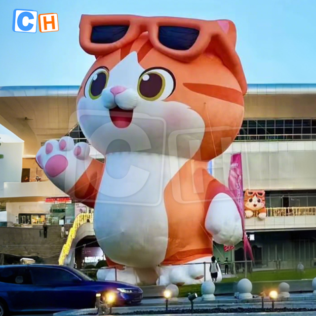 Big Inflatable Cat Cartoon Decoration
