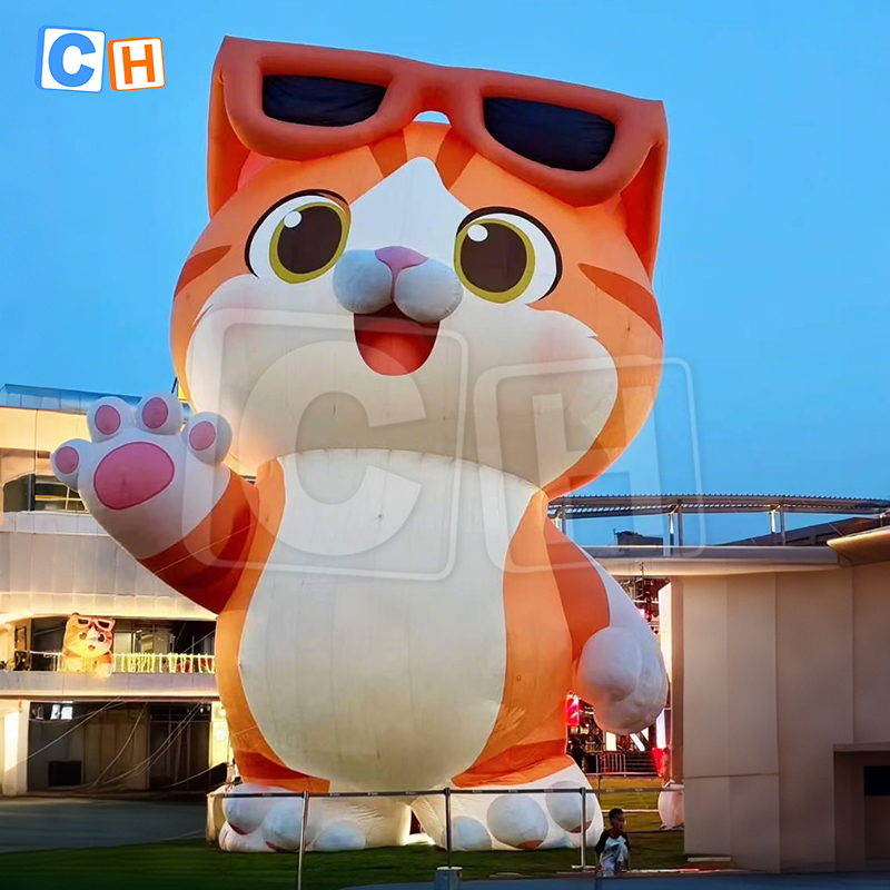 Big Inflatable Cat Cartoon Decoration