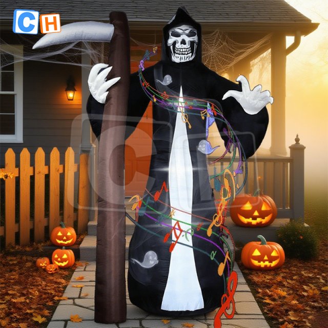 Halloween Inflatable Grim Reaper Decoration