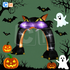 Halloween Inflatable Black Cat Archway Decoration