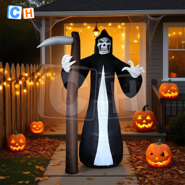 Halloween Inflatable Grim Reaper Decoration