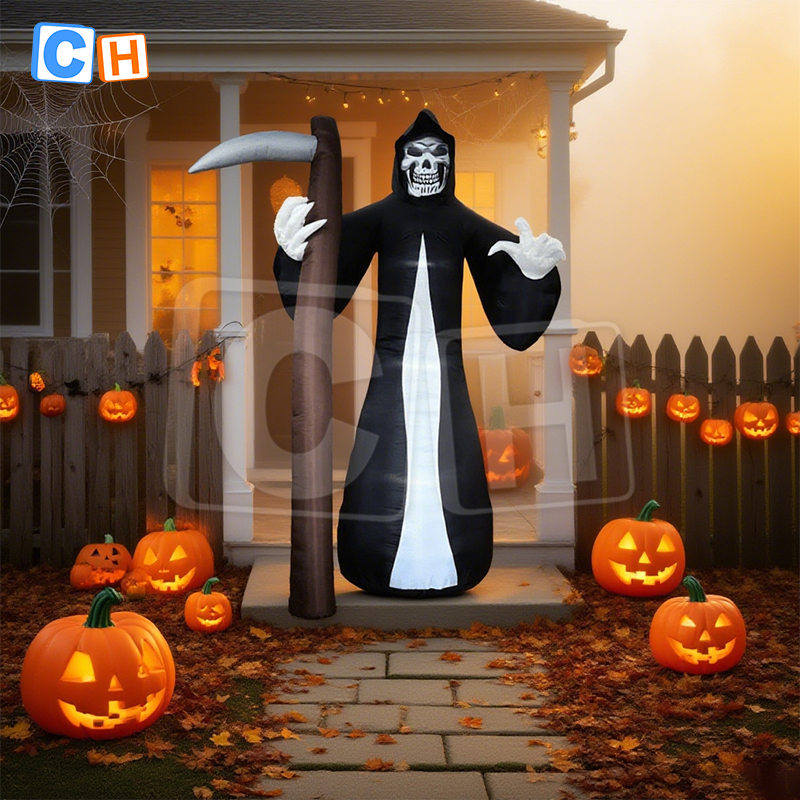 Halloween Inflatable Grim Reaper Decoration