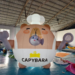 Giant Inflatable Chef Capybara Mascot decoration