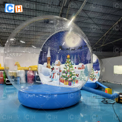 Inflatable Large Inflatable Blue Snow Globe Christmas Tent
