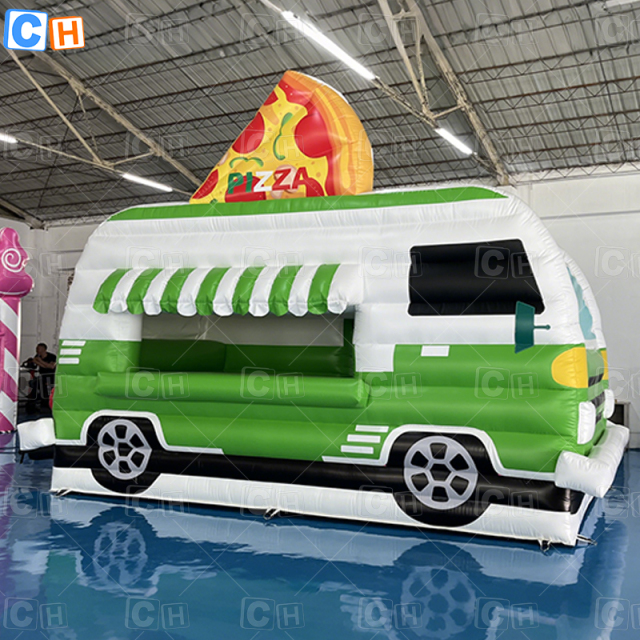 Inflatable Booth Pizza Balloons Stand Carnival Food Truck