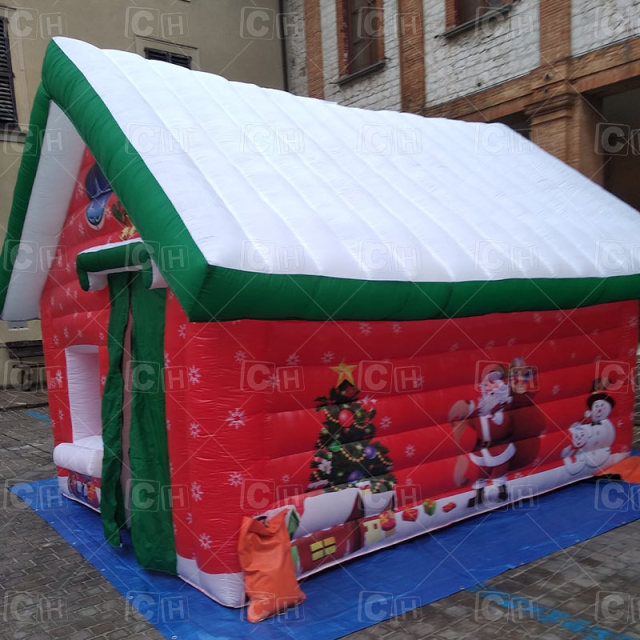 3m*4m inflatable Christmas santa clause house