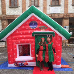 3m*4m inflatable Christmas santa clause house