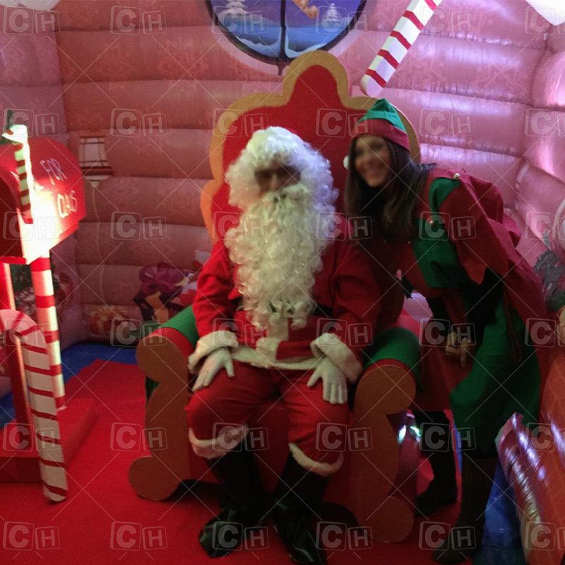 3m*4m inflatable Christmas santa clause house