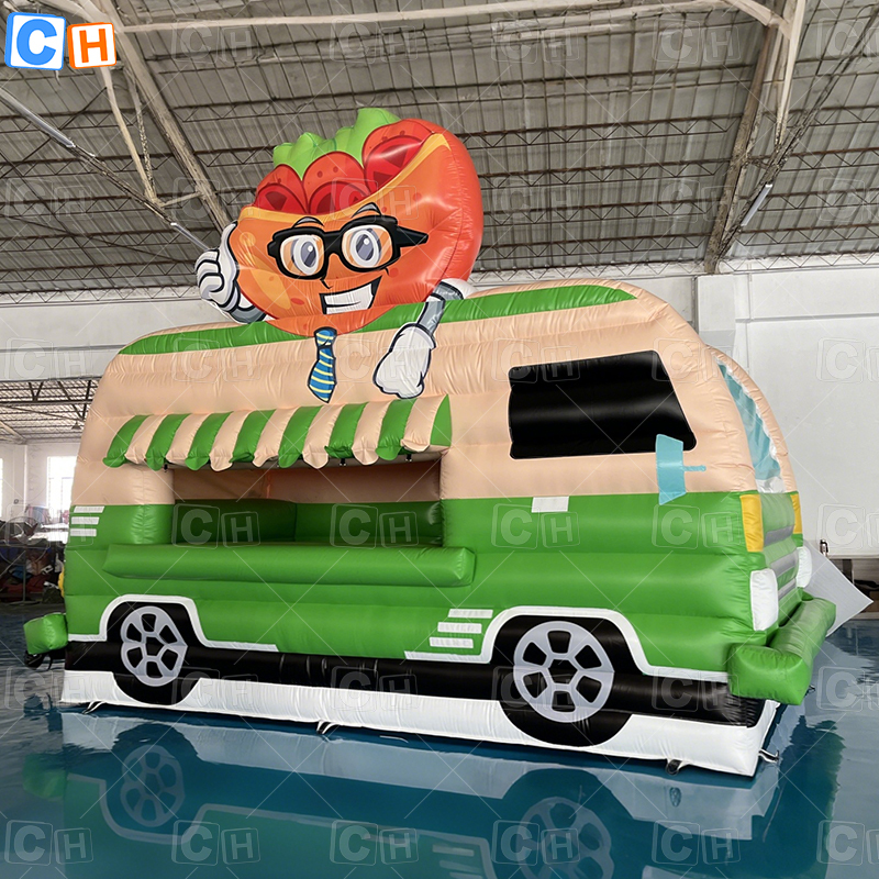 Customized inflatable Apple Pie Food Truck for Carnival Promotion