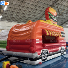 Carnival Hamburger Inflatable Food Truck Shop Booth