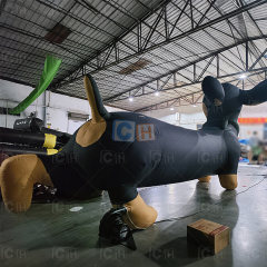 Customized Lighted Inflatable Dog Decoration for Store