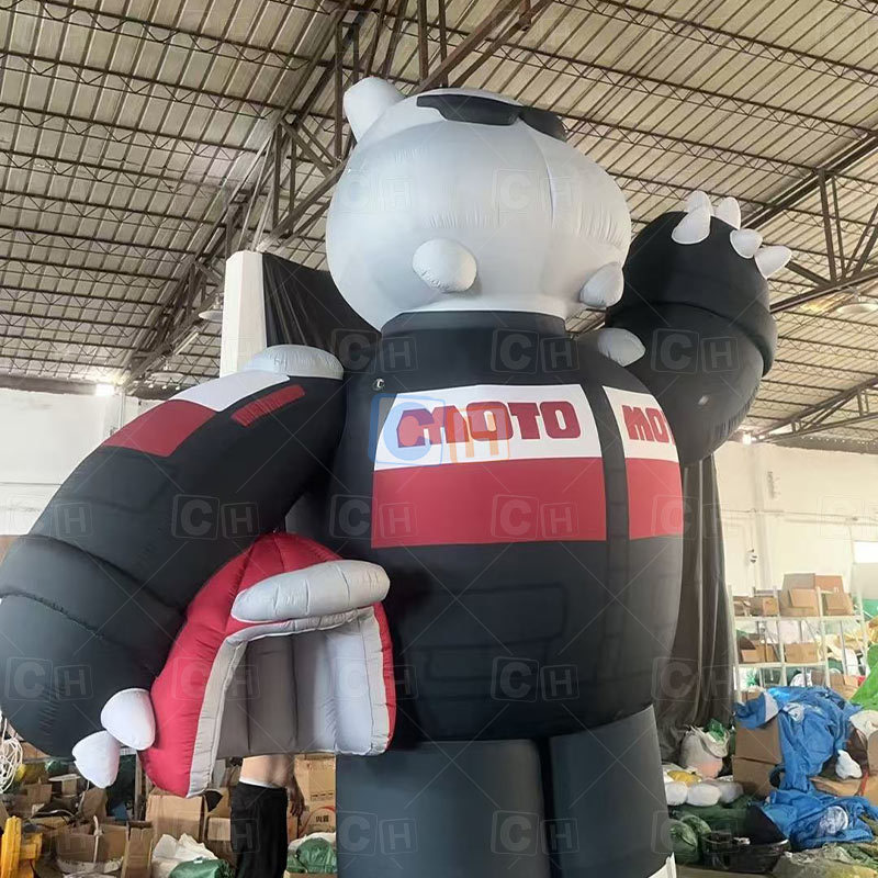 Inflatable Store Decoration Luminous Inflatable Hippo Mascot