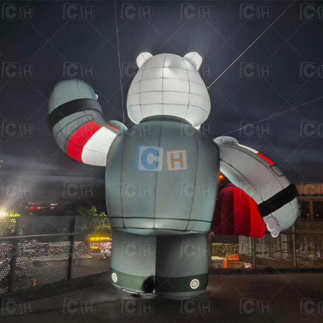 Inflatable Store Decoration Luminous Inflatable Hippo Mascot