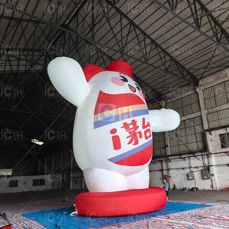Customized Outdoor Inflatable Wine Bottle Mascot for Event