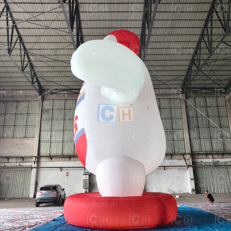 Customized Outdoor Inflatable Wine Bottle Mascot for Event
