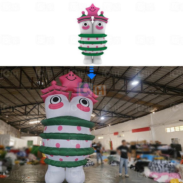 Inflatable Character Flower Mascot Model for Event Decoration