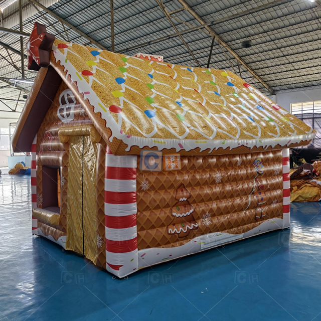 Inflatable Gingerbread Man House Tent Christmas House Decoration