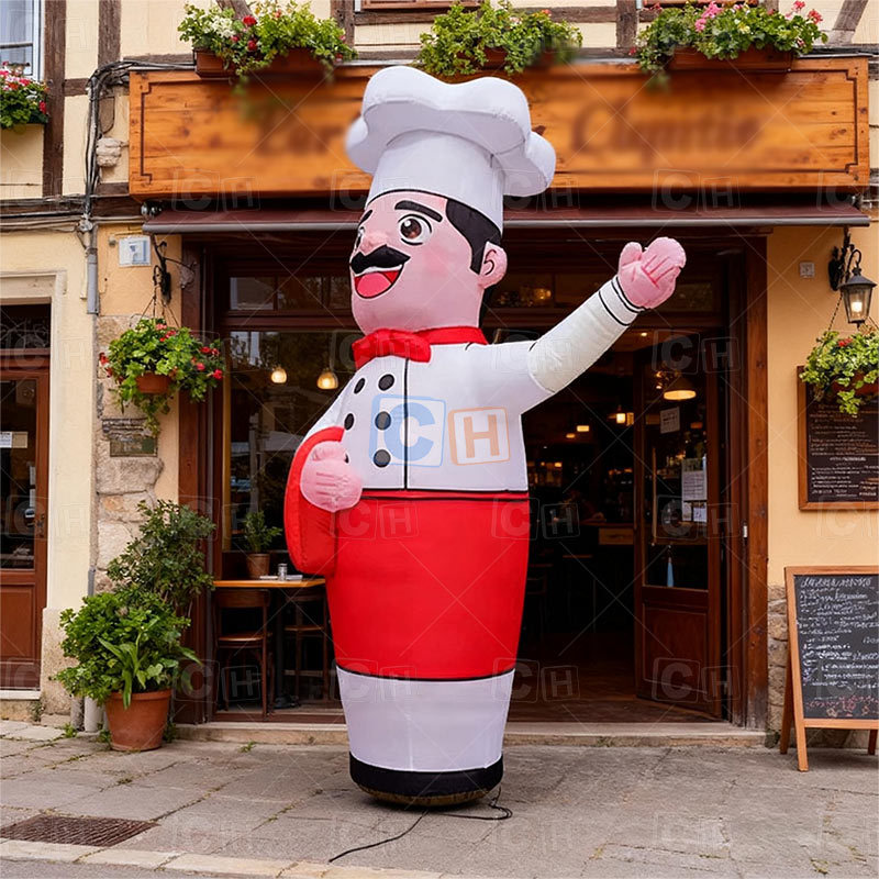 Inflatable Waving Hand Chef Air Dancer for Restaurant Advertising