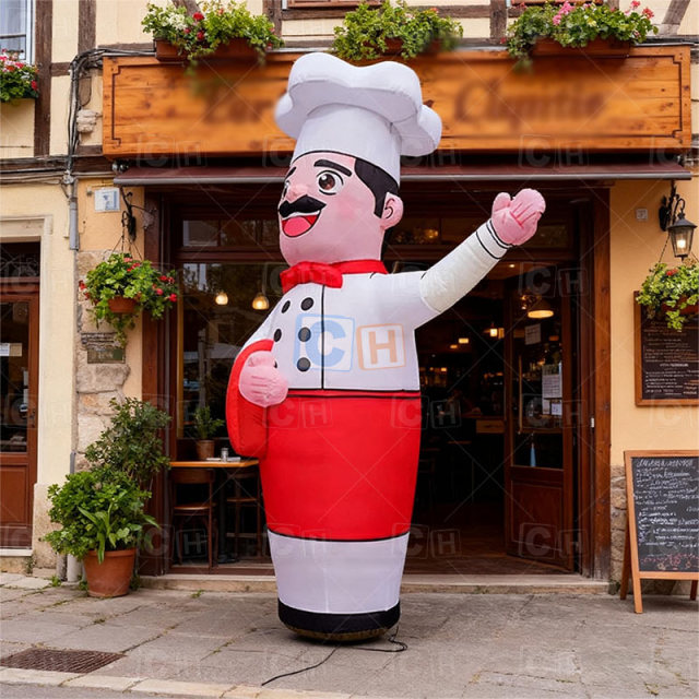 Inflatable Waving Hand Chef Air Dancer for Restaurant Advertising