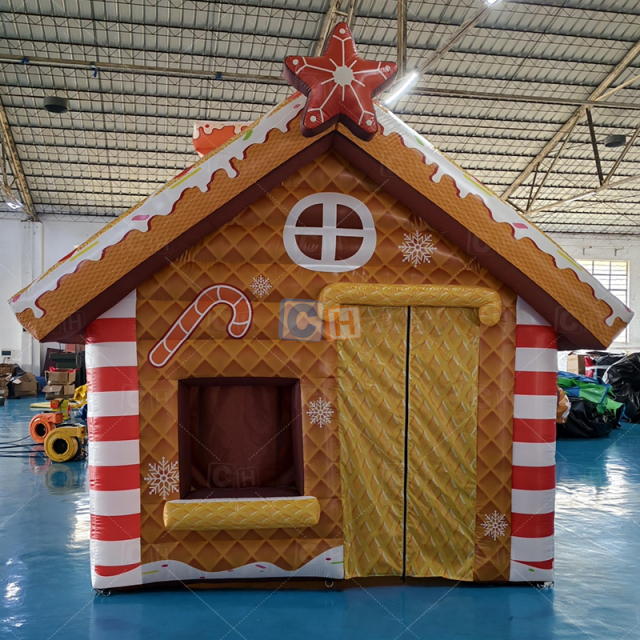 Inflatable Gingerbread Man House Tent Christmas House Decoration