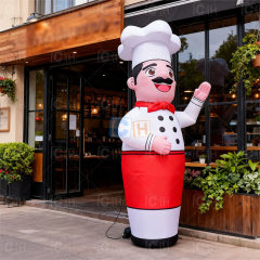 Inflatable Waving Hand Chef Air Dancer for Restaurant Advertising