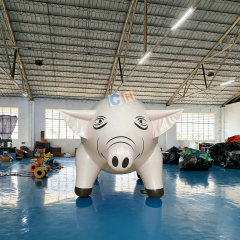 Giant Inflatable Balloon Advertising Flying Pig for Festival Decoration