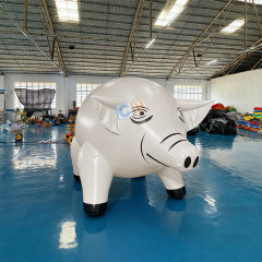 Giant Inflatable Balloon Advertising Flying Pig for Festival Decoration